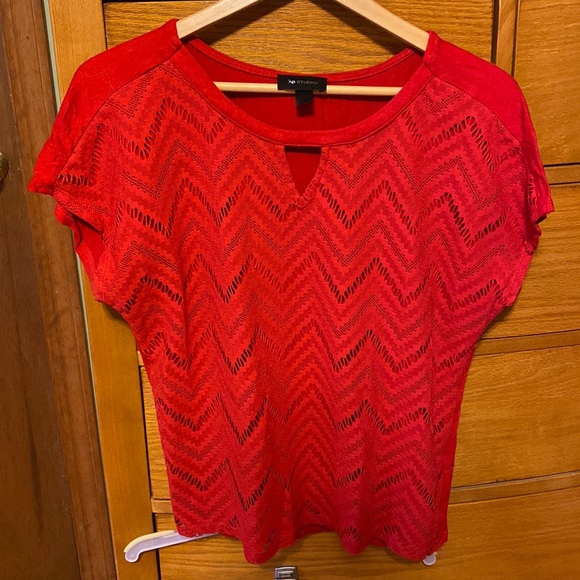 AB Studio Tops - Red Shirt